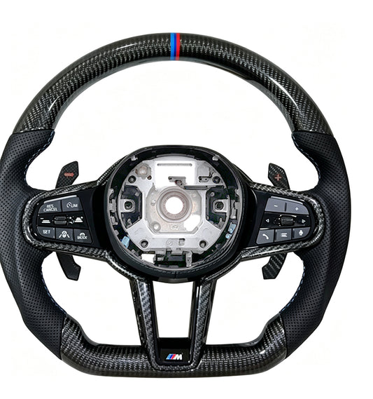 Carbon fiber suede M1 steering wheel for BMW G20 G80 G82