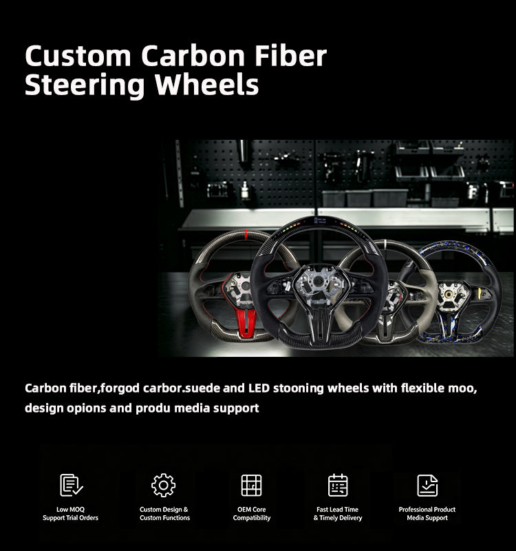 Carbon fiber steering wheel for Infiniti G37 Q50 Q60