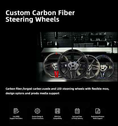 Carbon fiber steering wheel for Infiniti G37 Q50 Q60