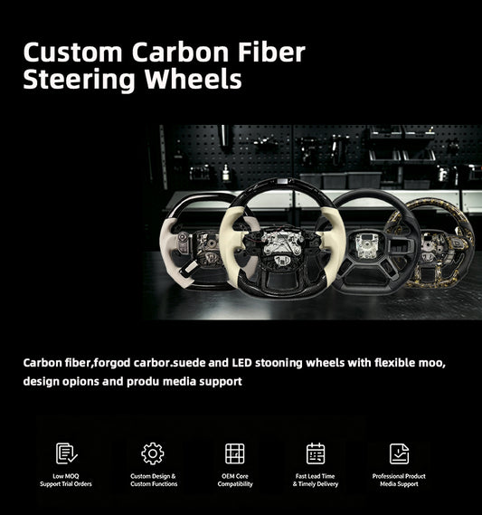 Carbon fiber steering wheel for Land Rover Range Rover Sport