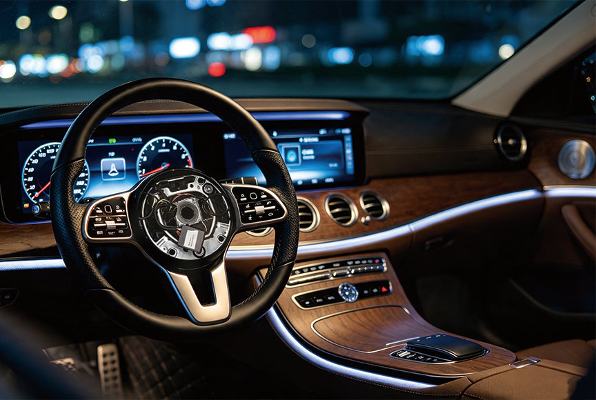 Carbon fiber LED steering wheel for Mercedes-Benz AMG G63 W222 C63