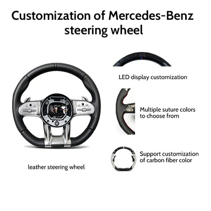 Carbon fiber LED steering wheel for Mercedes-Benz AMG G63 W222 C63